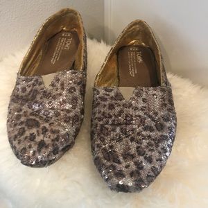 Sparkle Cheetah Print Gold Tom’s